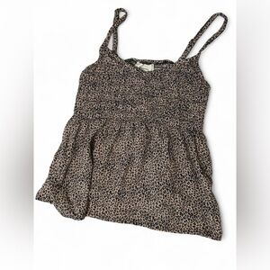 URBAN Romantics Brown Smocked Camisole Top